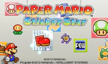 Paper Mario - Sticker Star (Usa) screen shot title